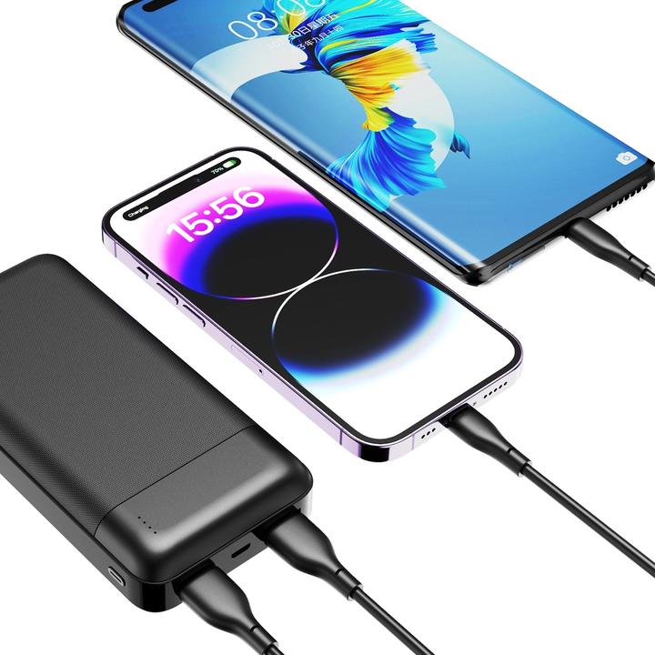 Produktbild Dudao Powerbank K18 Pro 20000mAh USB-A / USB-C / Micro USB - black (20000 mAh, 10 W)