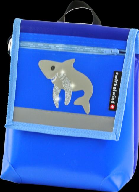 Cwirbelwind Kindergartenrucksack Hai Glitzer