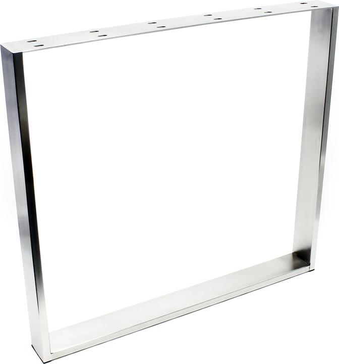 Produktbild Wiltec Tischgestell 80x73cm Edelstahl Tischuntergestell Tischkufe Kufengestell