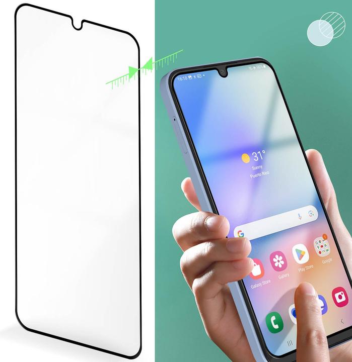 Actual product image Avizar 9H hardness glass display protection film (1 Piece, Samsung Galaxy A15)