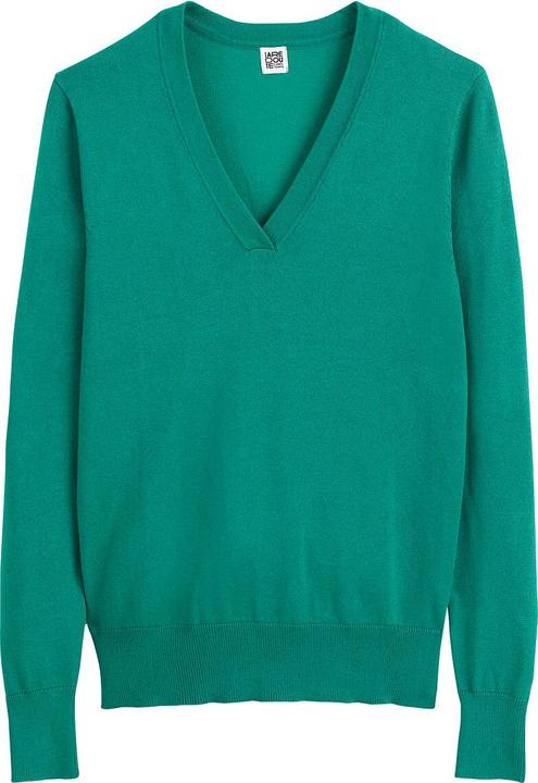 Image du produit La Redoute Collections Pull avec col en V (38)