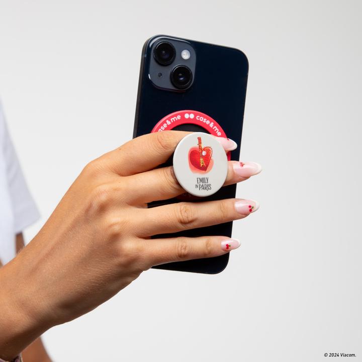 Actual product image Caseme Universal mount for smartphones on the theme of Emily in Paris