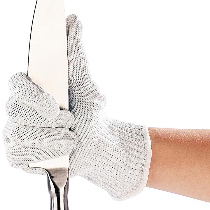 Produktbild AGT 2 Paar Nylon-Stahl-Handschuhe mit Schnittschutz (One Size)