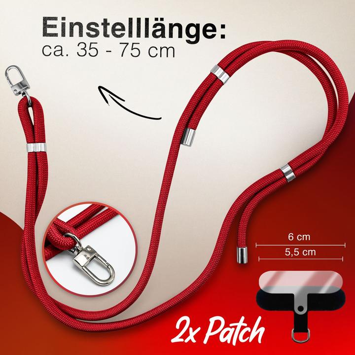 Image du produit Nalia HoldMe Lanyard Handykette – Universal Trageband für Smartphones - Verstellbar, Soft & Elastisch