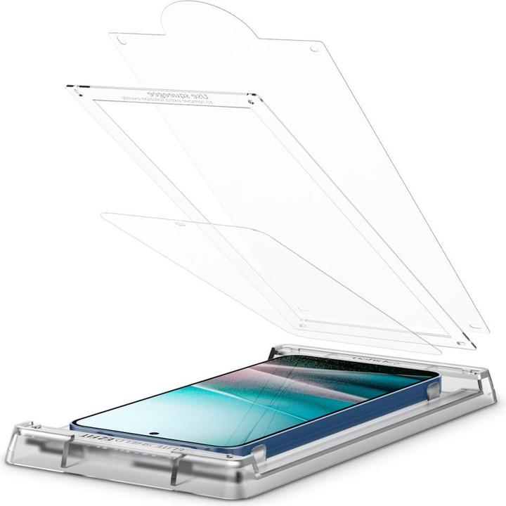 Actual product image Spigen Elite Shield "Ez Fit" for Samsung Galaxy S25 Clear (1 Piece, Samsung Galaxy S25)