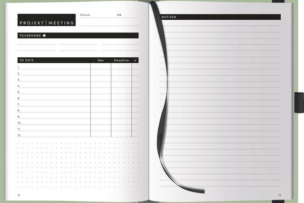 Image du produit Projekt-Meeting-Planer Mint (A5)