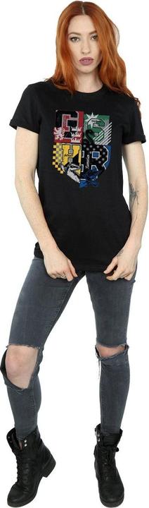 Actual product image Womens/Ladies Hogwarts Varsity Cotton Boyfriend T-Shirt (XL)