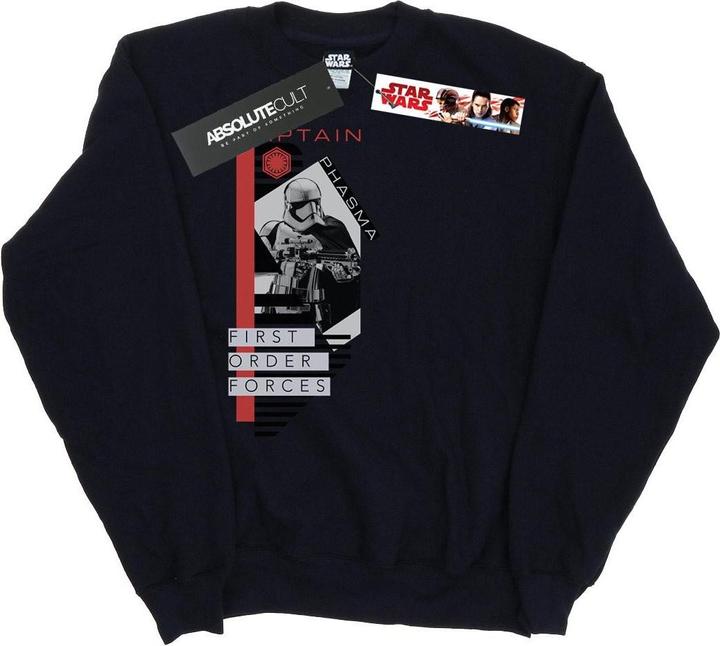 Actual product image Star Wars Mens The Last Jedi Captain Phasma Sweatshirt (S)