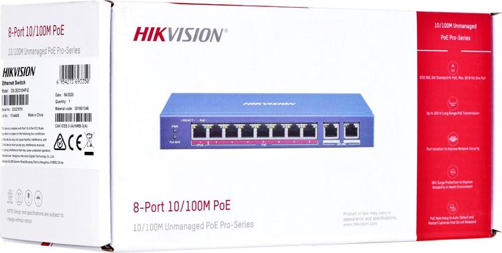 Actual product image Hikvision DS-3E0310HP-E (10 Ports)