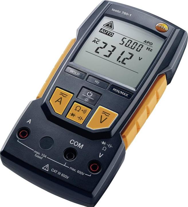 Image du produit Testo Multimètre portable numérique 760-1 (CAT IV 300V, CAT III 600V)