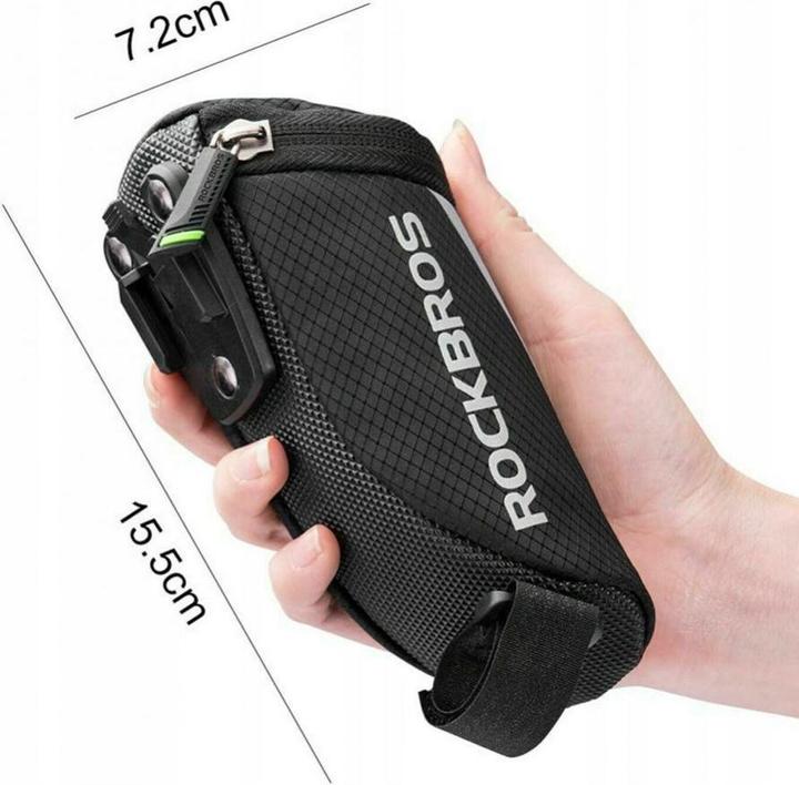 Produktbild Rockbros C28 bicycle bag under the saddle - black (0.20 l, Rahmentasche)