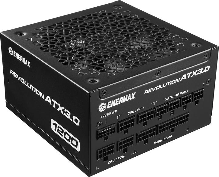 Immagine prodotto Enermax REVOLUTION ATX3.0 Enthusiast Gaming Streaming ATX PSU 1000W 80Plus Gold PCIe 5.0 Ready Full- (1200 W)