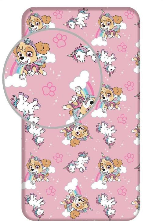 Jerry Fix-Leintuch Paw Patrol Rosa 90 x 200 cm (90 x 200 cm)