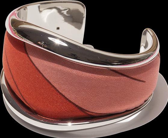 Image du produit MM33 Bangle red weaves (950 Platine)