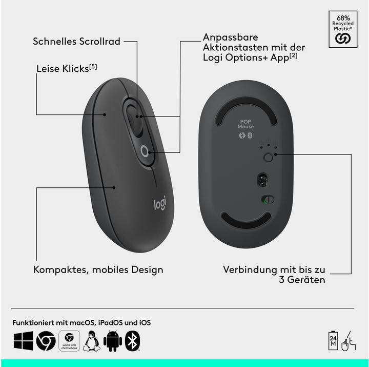 Image du produit Logitech POP Icon Combo (CH, Sans fil)