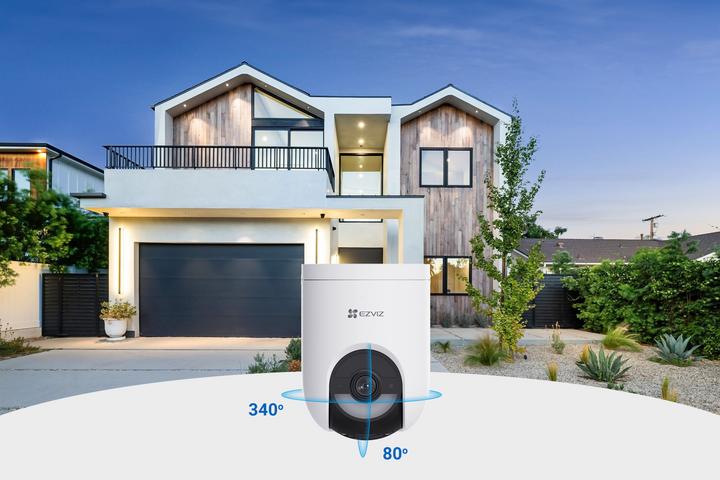 Produktbild EZVIZ HB8 Lite Kit Batterie Kamera + Solar Panel (2560 x 1440 Pixels)