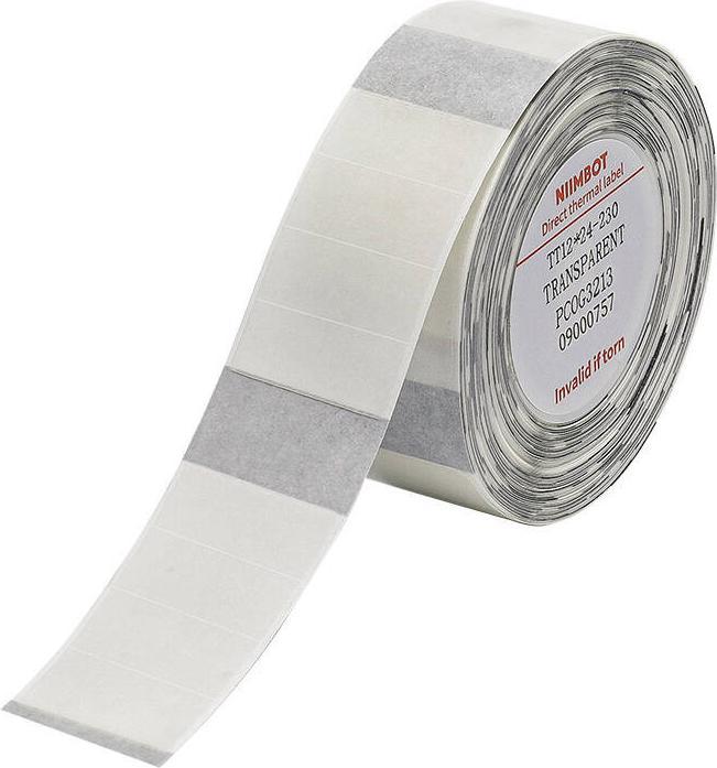 Actual product image Niimbot 12x24 Thermal Stickers, 230 pcs. (Transparent)
