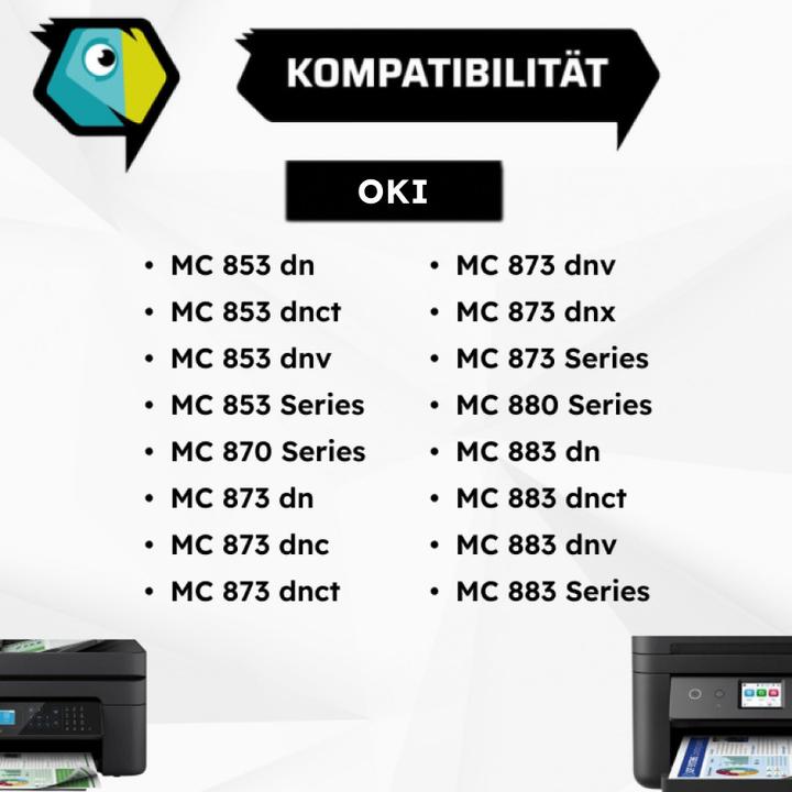 Actual product image Inkadoo Toner Compatible with OKI 45862839 Toner, cyan Cyan (C)
