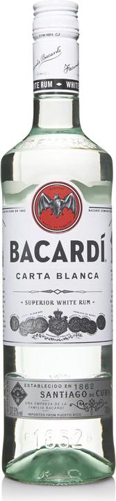 Image du produit Bacardi Rhum blanc supérieur Carta Blanca (1 x 5 cl)