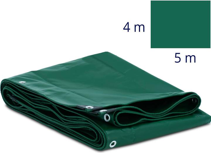 Actual product image Wiesenfield Tarpaulin - with eyelets - 500 x 400 cm - PVC - 650 g/m² (500 x 400 cm)