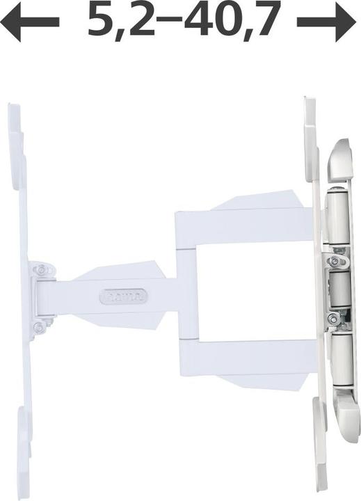 Actual product image Hama TV wall bracket, swivel, tilt, extendable, 165 cm (65") up to 35 kg (Wall, 65", 35 kg)