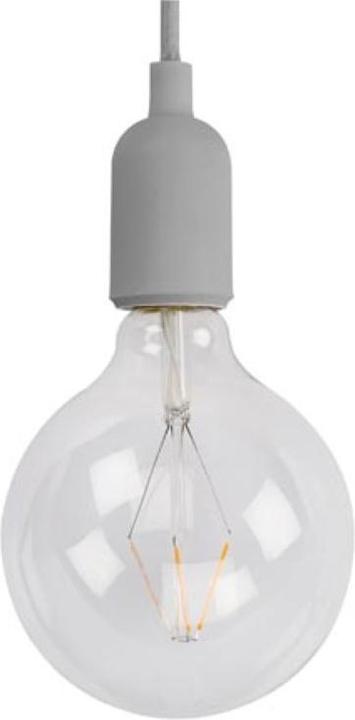 Produktbild Vellight Design-Pendelleuchte Mit Textilkabel - Grau (E27)