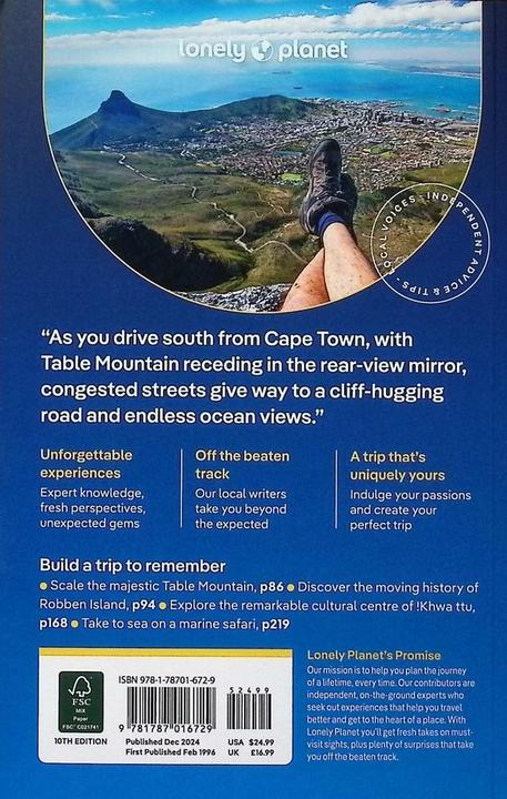 Produktbild Cape Town & the Garden Route (Englisch, Grosberg Michael, Fitzgerald Mary, Githere Neemaetal, 2024)