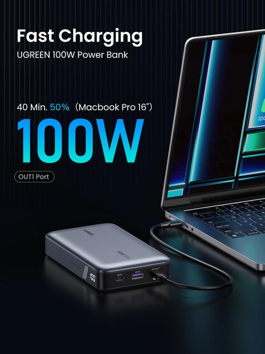 Produktbild Ugreen Powerbank (20000 mAh, 100 W, 72 Wh)