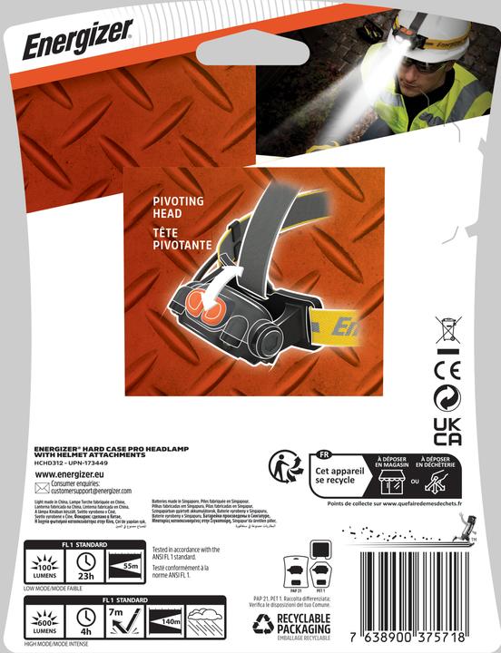 Actual product image Energizer Hardcase Professional (326 lm)