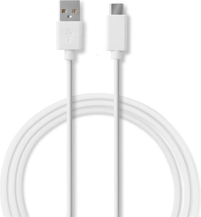 Actual product image Nedis USB cable | USB 3.2 Gen 2 | USB-A plug | USB-C™ plug | 10 Gbps | Nickel-plated | 1.00 m | r (1 m, USB 3.2 Gen 2)