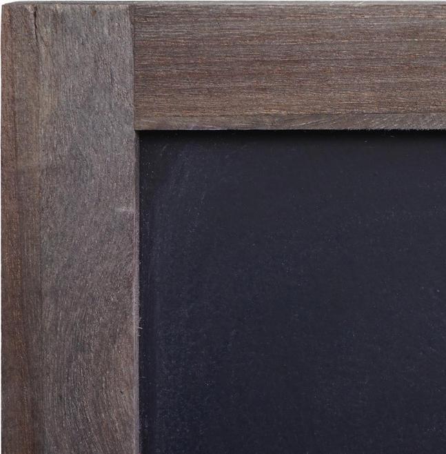 Produktbild Mendler Werbetafel HWC-C51, Wandtafel Kreidetafel, 55x34x2cm, Holz Shabby-Look Vintage - grau-braun (55 x 34 x 2 cm)