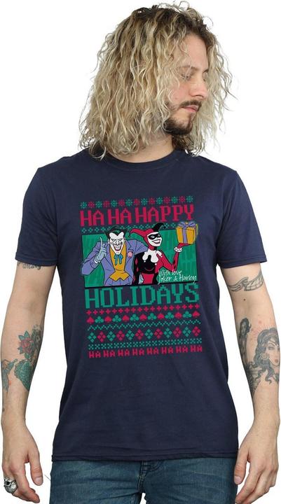 Immagine prodotto Joker And Harley Quinn Ha Ha Happy Holidays Maglietta Uomo (4XL)