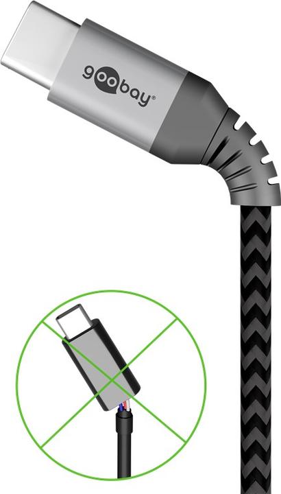 Actual product image Goobay USB C – USB C (1 m, USB 2.0)