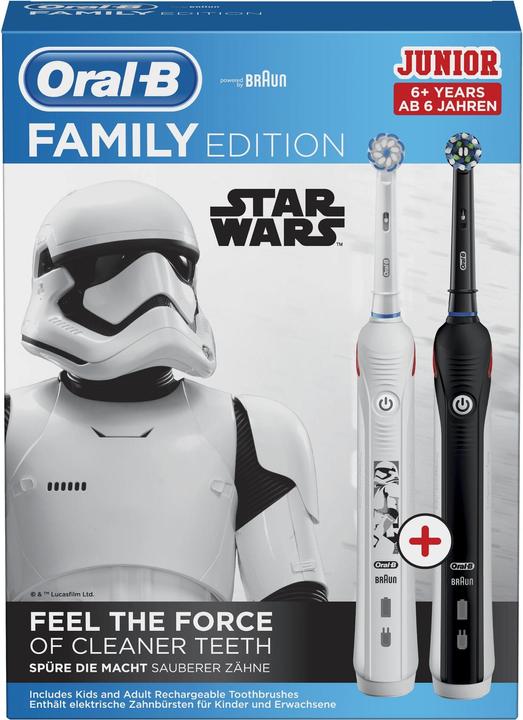 Immagine prodotto Oral-B PRO Gezinseditie Elektrische Tandenborstels: 1 2 En 1 Junior Star Wars (Spazzolino oscillante)