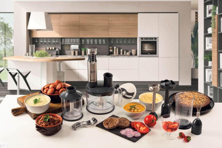 Immagine prodotto Ariete 898 4 Blades Multiprep 7in1, Frullatore a immersione multifunzione, 1000 W, 10 velocità + Turbo, 4 l