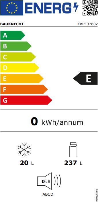 Energie-Label Bauknecht KVIE 3260 LH2 (257 l)