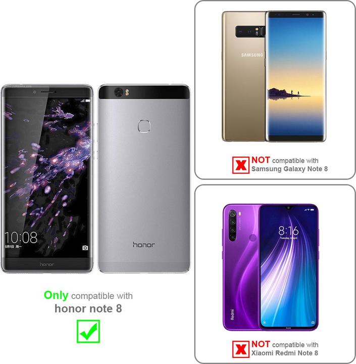 Actual product image Cadorabo Full screen display protection glass (1 Piece, Honor Note 8)