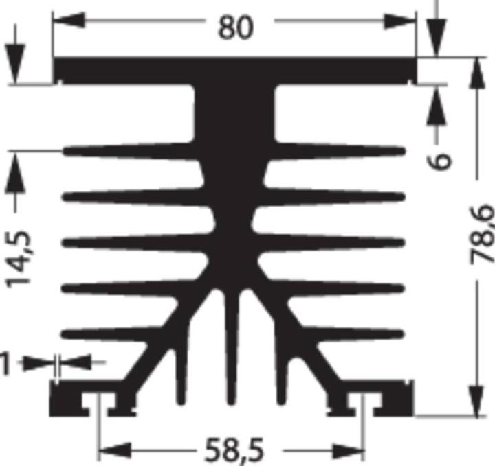 Actual product image Fischer HEATSINK SK89-75KLSSR1