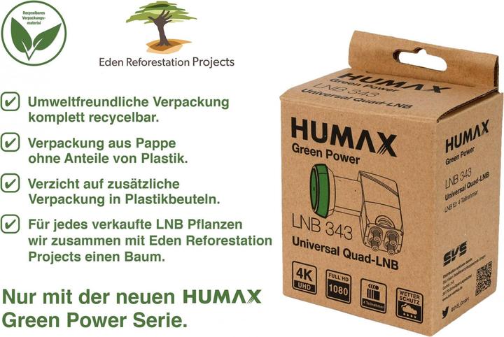 Immagine prodotto Humax Green Power Quad LNB (Quad LNB)