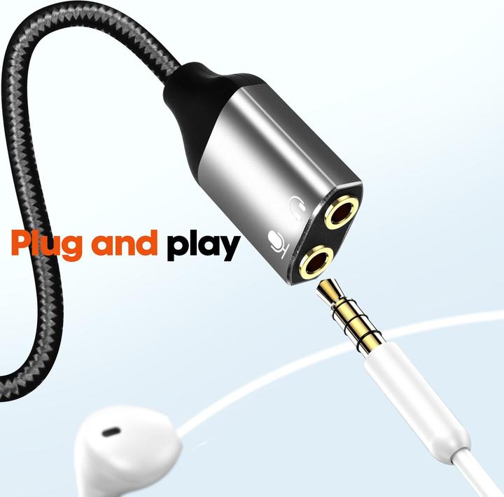 Actual product image LinQ AV3534 Audio splitter (3.5mm jack, 3.5mm jack)