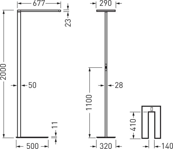 Actual product image Trilux TRIL LED Floor Lamp (8700 lm)