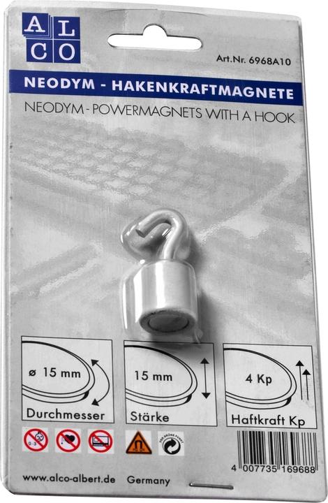Actual product image Alco Magnet hook white (1 x)