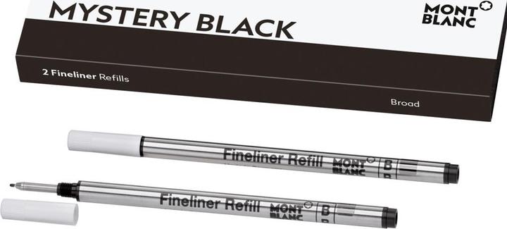 Actual product image Montblanc Refills Finliner B 128247 mystery black 2 pieces (Refill, Black, 0.60 mm)