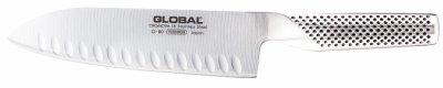 Actual product image Global G-80 Santoku knife with scallops (18 cm)