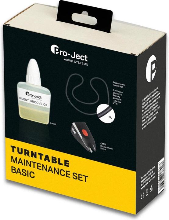 Actual product image Pro-Ject MAINTENANCE SET BASIC (Lube It, Drive Belt, OM5e Stylus) (Record player cleaning)