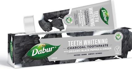 Produktbild Dabur Zahnweissende Holzkohle-Zahnpasta mit Bio-Schwarzem Pfeffer & Ingwer 100ml (100 ml)