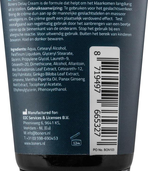 Produktbild Boners Delay Cream (100 ml)