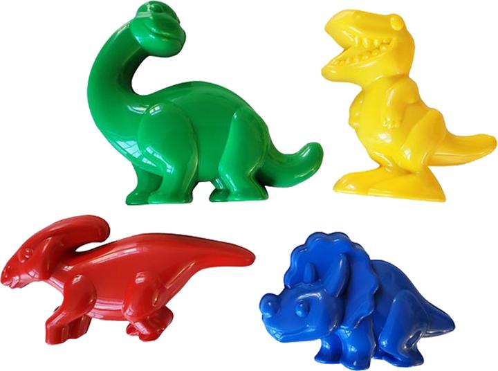 Gowi Moules en sable Dinos, 4 pièces