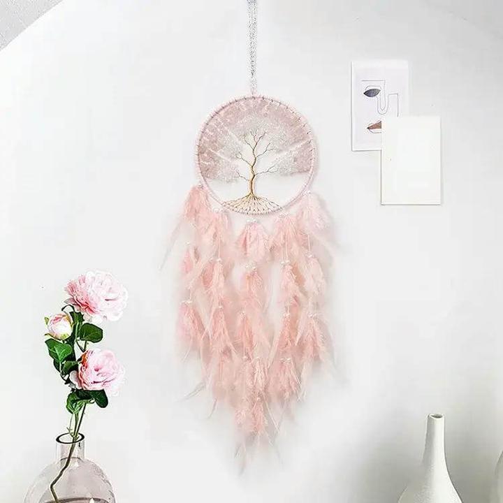 Immagine prodotto Cover-Discount Acchiappasogni XXL Albero della Vita rosa (60 x 16 cm)