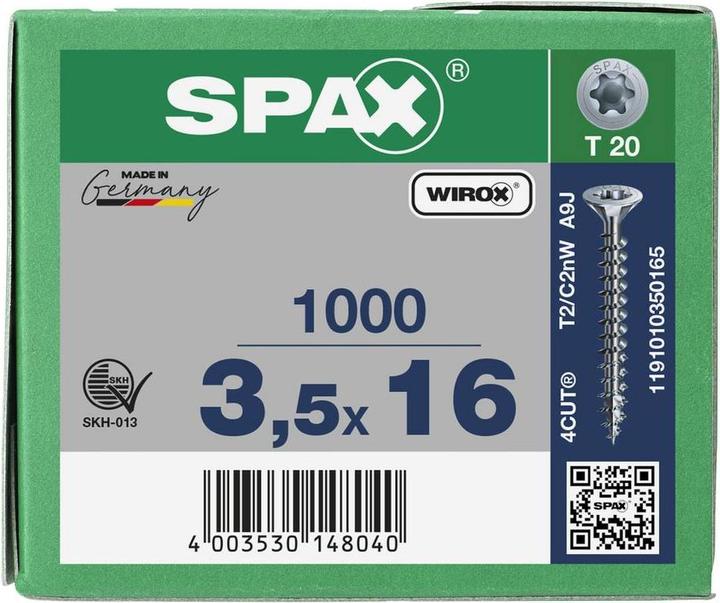 Immagine prodotto Spax Viti per truciolato (1000 Viti per pezzo)
